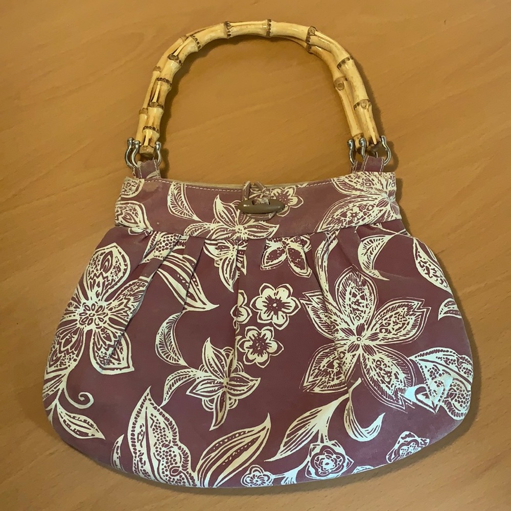 Vintage Roxy Bamboo Handle Tote
